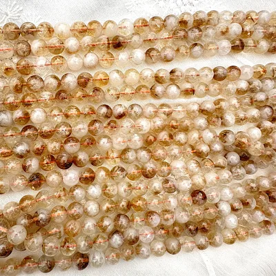 FFNLB-1 Gorgeous High - Transparency, Smooth Surface Natural 3A Citrine Loose Beads for Jewelry Making