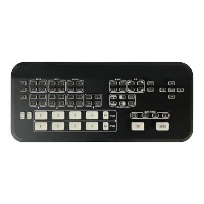 Broadcast Video Streaming Switcher 4 Channel Video OBS Switcher Live Stream Video Switcher for Live and Broadcast Keyboard
