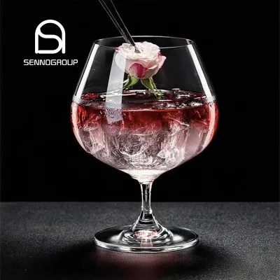 Classic Brandy Snifters Short Footed Glasses Crystal Goblet Transparent Red Wine Brandy Glass