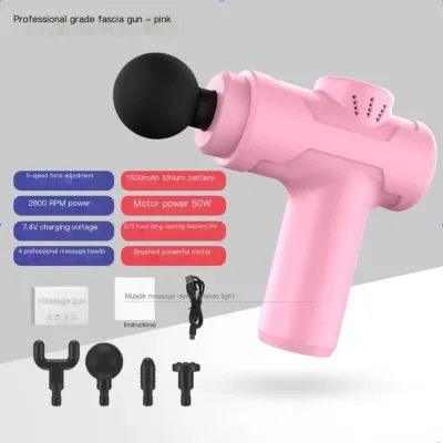 Mini Fascia Massage Gun with 20W Brushless Motor 20 Gears for Body & Foot Massage-Portable Travel Massager for Gym/Office