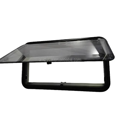1100x450mm Custom Caravan Window Black Aluminum Frame Fly Mesh Screen Thermal Insulation Supplier