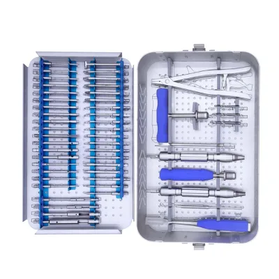 Surgical Stainless Steel Broken Screw Removal Instrument Set Excellent Quality Surgical Instrument Set Hex/Trox Extractor