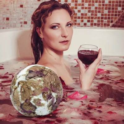 Custom Shaped Fragrance-Free Bath Bomb for Relaxation Moisturizing & Smoothing Lavender & Rose Bath Bomb Production