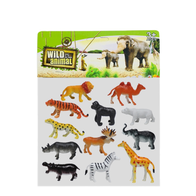 Bulk Mini Plastic Wild Animal Models Toy for Kids Collection