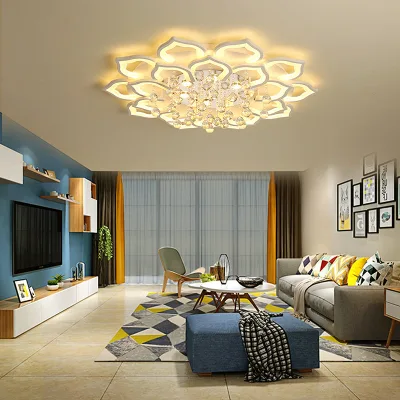 HFBH Custom Home Decoration Indoor Lotus House LED Ceiling Pendant Light IP44 for Bedroom Modern