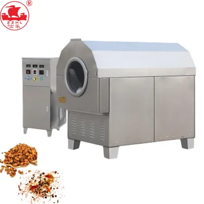 Auto 50-350KG/HRoasting Machine for Cashew Almond Cocoa Bean Peanut Corn Grain Processing for Cashew Nut Processing Machine