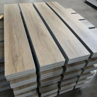 Waterproof SPC Rigid Core Vinyl Plank Flooring with Wood Grain for Home & Hotel Indoor Decoration