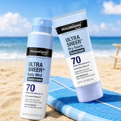 OEM Multipurpose Non Heavy SPF70 Sunscreen Spray Gentle and Refreshing Formula Oxybenzone-free PABA-free for Sensitive Skin Care