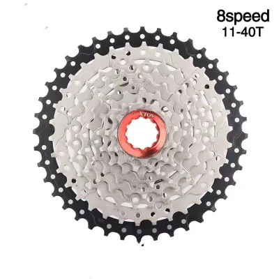 MTB 8s 11-40T Cassette Bicycle 1x8 Speed Freewheel Durable Steel Gear K7 for M410 TX800 Mountain Bike Parts HG Tpye