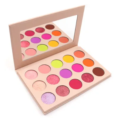 Wholesale high quality waterproof vegan blendable eye shadow palette private label