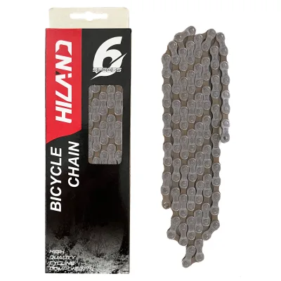 JOYSUN High Quality BMX Bicycle Chain 6 Speed Hollow Semi Hollow Magic Buckle Road Bike Parts Green Blue Color Box