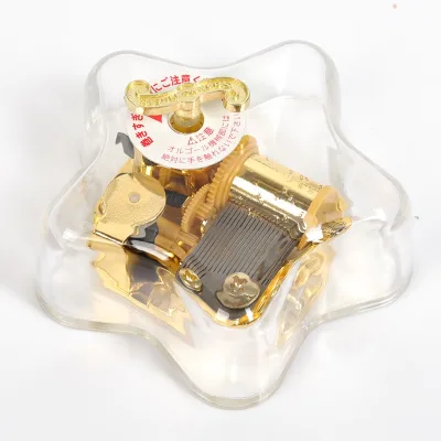 Five-pointed Star Acrylic SANKYO Movement Music Box