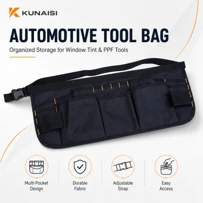 KUNAISI ODM Automotive Tool Bag with Buckle Closure 150 lb Capacity Portable Car Wrap Organizer Storage Pouch & Multiple Pockets