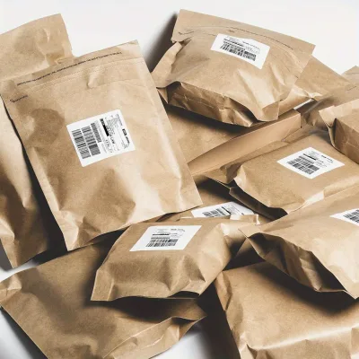 Double Seal Strips Returnable Reusable Sealed Safety Kraft Paper Waterproof Tear Resistant Mailing Bags Apparel Express Bag