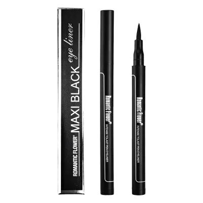 Intense Black Waterproof Liquid Eyeliner Pen Long Lasting Smudge Proof Eye Liner Makeup for Daily and Stage Use