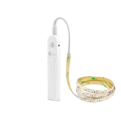 Smart Strip Lights LED Wardrobe Battery Box Smart Sensor Light with Human Body Sensing Paste Bar