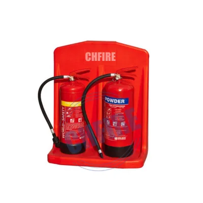 Double Fire Extinguisher Stand for Firefighting Equipment & Accessories