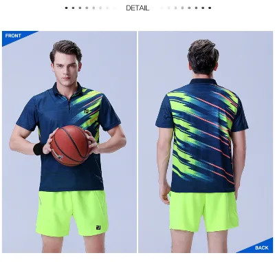 Customizable Men's Quick Dry Breathable Polyester Basketball T-Shirt Sublimation Printed Pickleball Wear Uniform Polo Shirt