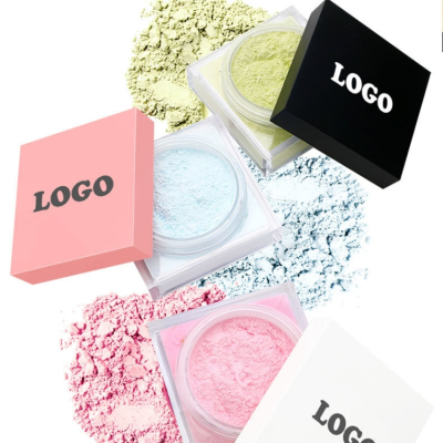 Cosmetics Vendor High Definition Pink Lid Long Lasting Face Makeup Waterproof HD Translucent Purple Matte Loose Setting Powder