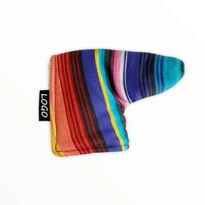 Factory Price Fan Blanket Cloth Blade Putting Golf Putter Club Headcover Golf Covers with Magnetic Closure