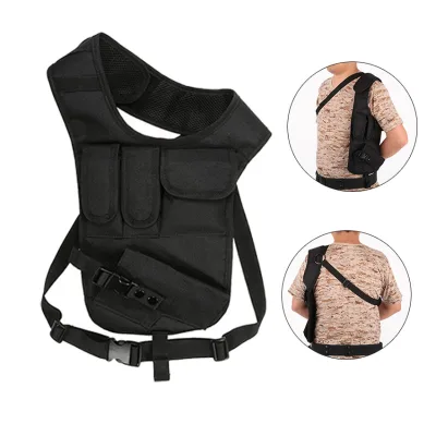 Water Proof Multi-purpose Chest Hidden Outdoor Tactical Concealed Underarm Gun Holster With Magazine Pouch