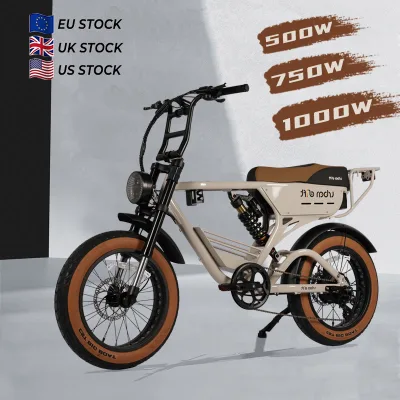 ZUMI OEM ODM EU USA Stock 48V 1000W Brushless Hub Motor Electric Bike Mountain Snow Fat Tire City Bike Lithium Battery Aluminum Alloy Frame