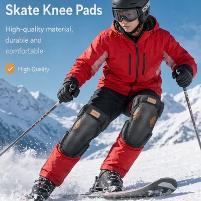 Wholesale Snowboard Knee Pads Protection Hard Shell Impact Guard for Winter Skiing and Snowboarding Sports Gear