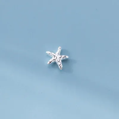 S925 Silver Plated Starfish Precision Separated Bead DIY Bracelet