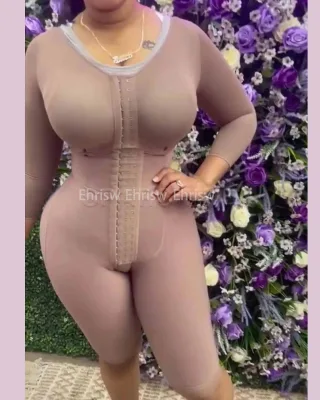 Chest Wrapped Long Sleeved Medium Length Shaping Garment Postoperative Recovery Plastic Surgery Colombian Girdle