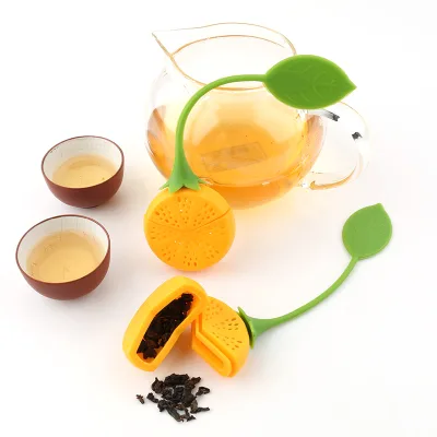Hot Selling Food Grade Silicone Lemon Shaped Tea Infuser Custom Tea Infuser Reusable Tea Infuser Strainer