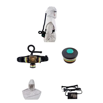 NOISH CE EN12941 Powered air Purifying Respirator With White Hood in China