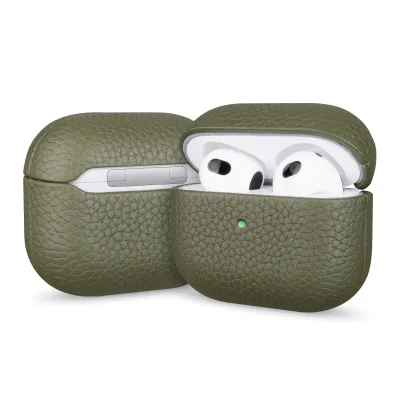 Customised Headphones Cover Pebble Leather for AirPods Pro Case Earphone Case