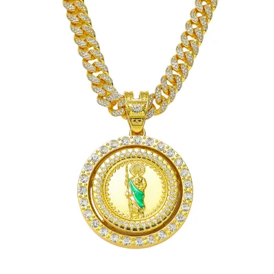 Religious Rotation Saint Jude Statue Pendant Creative Saint Jude Church Utensils