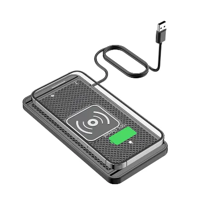 15W QI Wireless Car Fast Charger Pad Modification Increase Can Be Tailored Wireless Phone Charging Rubber Mat