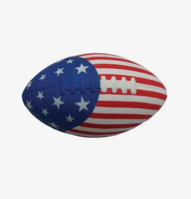 Custom Logo Patriotic Football Stress Toys Squeeze PU Foam Ball Anxiety Relief Gift Corporate Event Giveaway Wholesale
