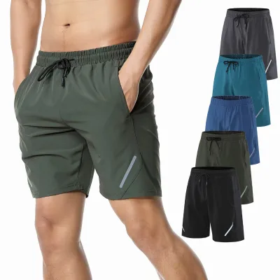 Custom Men's Sportswear Breathable Quick-drying Short Thin Running Gym Fitness Training Shorts With Side Pockets Gym Shorts
