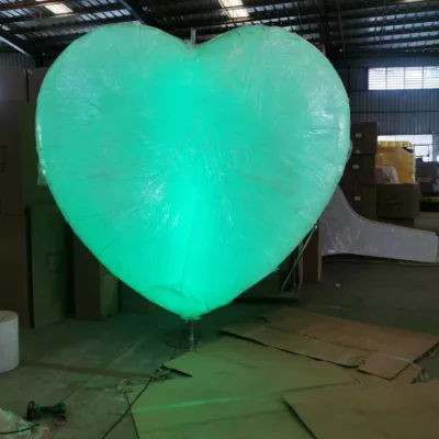 Heart Motif Lights Art Bubbles Decor Mall Chorus Concert Props Landscape Lighting Color Change Square Red Heart Lamp
