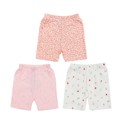 Wholesale Kids Toddler Short Pants Baby Boys Girls Cotton Embroidered Shorts Baby Pants 3 Pieces Cotton Soft and Comfortable