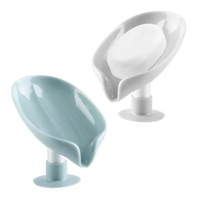 Bathroom Supplies Gadgets Leaf Shape Decorative Drainage Soap Box Drain Soap Holder Drop Shipping