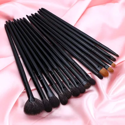 15 Pcs High Quality Natural Hair Eye Makeup Brushes Customized Detangling Brush for XGF Goat Hair Eyeshadow Animal Hair