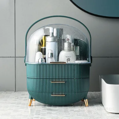 Big Capacity Cosmetic Waterproof Dustproof Bathroom Desktop Beauty Makeup Organizer Skin Care Storage Box Drawer