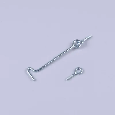 Dreieins Zinc Plated Metal Windows Curtains Hook With Eye Screw