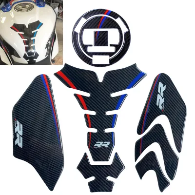 Custom 3D Carbon Fiber PVC Tank Pad Stickers for BMW S1000RR S1000R Motorcycles Moto Oil Gas Protector Cover Decorative Decal