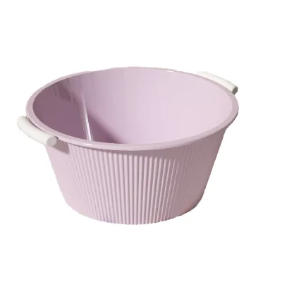 GREENSIDE Household Modern Minimalist Extra-large Double-handle Thickened Plastic Washbasin Foot Washing Laundry 36cm Shandong