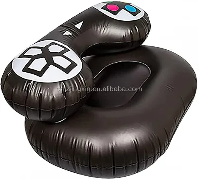 Inflatable Air Sofa Gaming Chair with Armrests and Headrest for Kids Adults Game Rooms Relaxing Dorms Parties