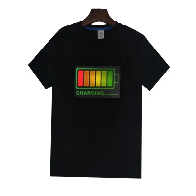 hottest ! flashing el shirt/tshirt el panel for Christmas/light led t shirt