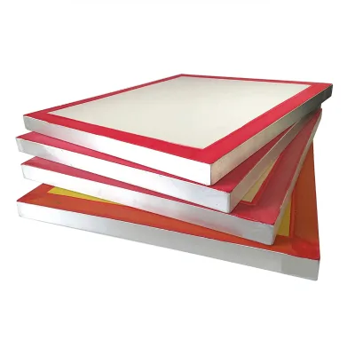 DOYAN 50*60cm Screen Printing Frame 20x24inch Mesh Frames Aluminum Frame with Mesh 43t/110mesh-80 White