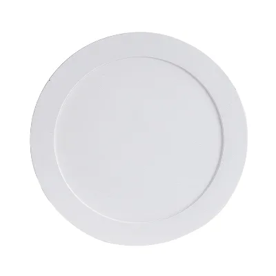 Natural House Round White Painted Rubber Wood Fruits Tray Dinner Plate Wooden Charge Plate