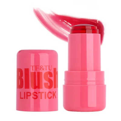 Private Label Buildable Natural Glow Hydrating Cheek Tint, Long-Lasting Dewy Finish Jelly Blush Stick for All Skin Types