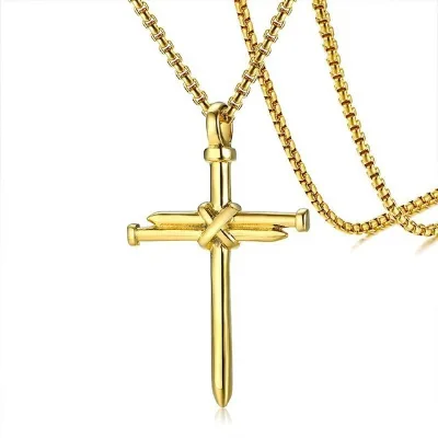 European Hot Sale Religious Christian Jewelry Necklace Gold 18k Necklace Religion Lucky Necklace